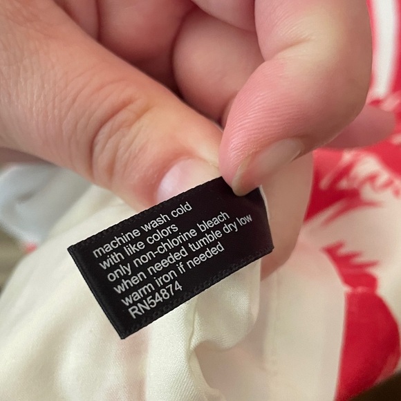 The Limited floral stretch pencil skirt lined knee length 12 white pink - Picture 10 of 10